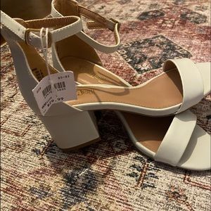 With tags brand new white sandals